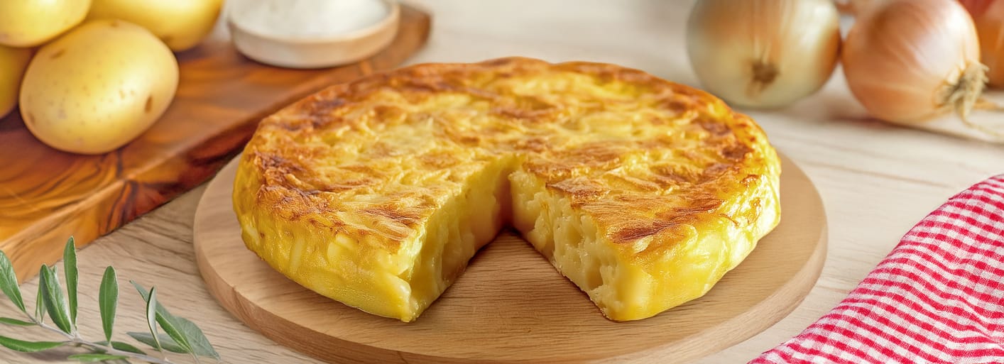 TortillaPatata_Header_2 Authentic Spanish tortilla with potatoes – a classic and fluffy omelet dish, perfect for tapas or breakfast.